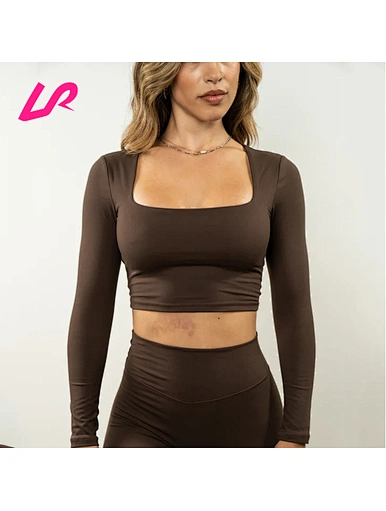 Our long sleeve crop blouse is the perfect balance of style and comfort. Made from high-quality materials, it's perfect for any occasion. Shop now and elevate your wardrobe.
